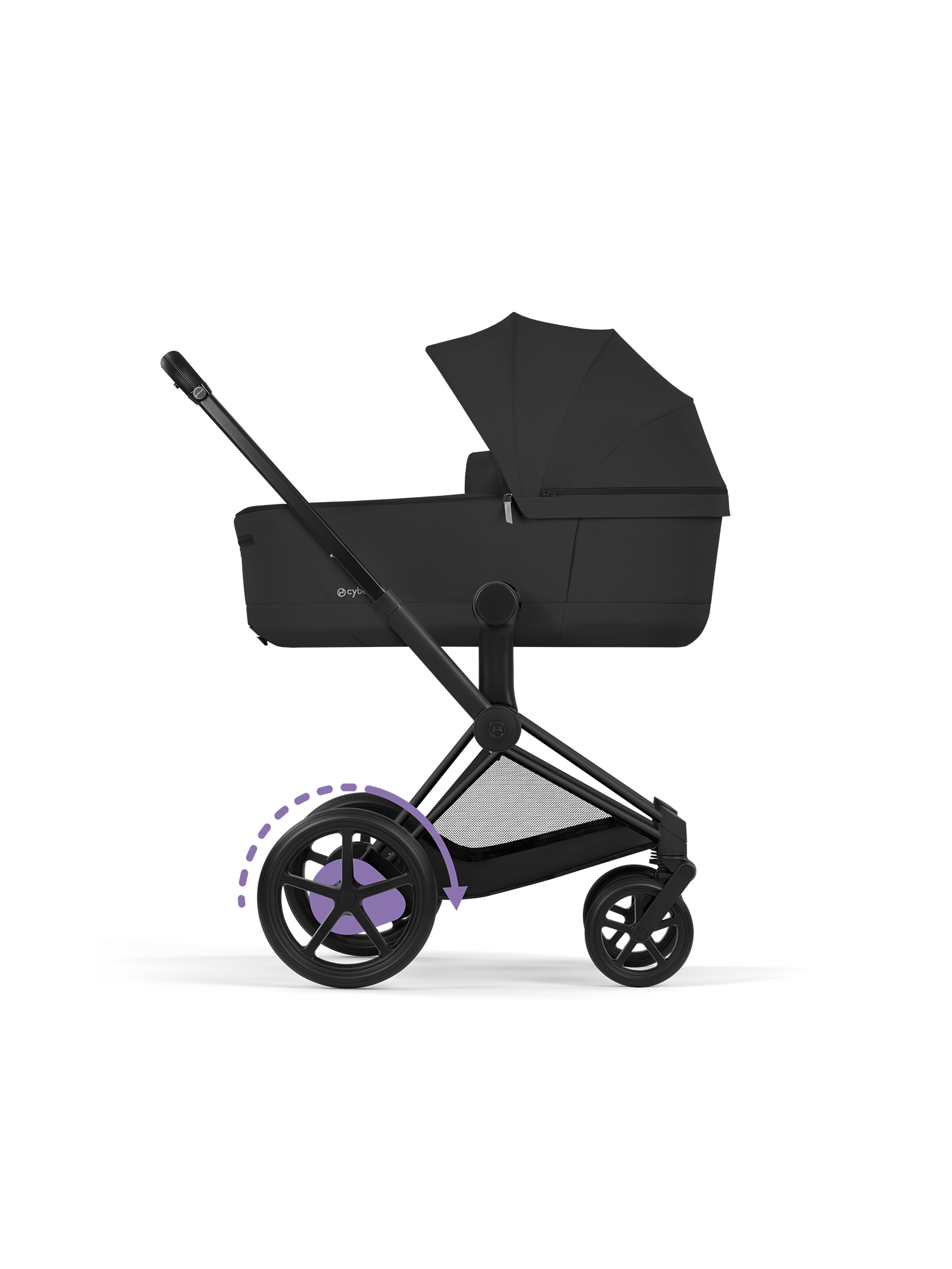 Cybex e-Priam inkl liggedel - Matt Black/Sepia Black